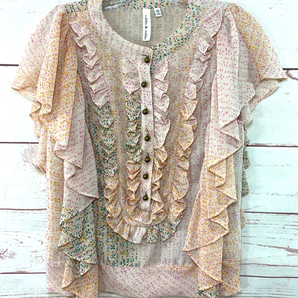 Robbi & Nikki Multi Print Blouse - XS - Picture 5 of 12